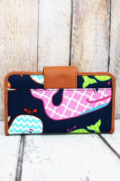 WHIMSICAL WHALE CLUTCH WALLET