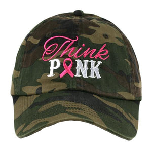THINK PINK BASEBALL HAT