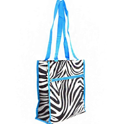 BLUE ZEBRA TOTE BAG