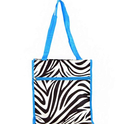 BLUE ZEBRA TOTE BAG