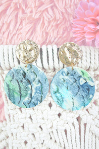 Over The Moon Double Disk Earrings